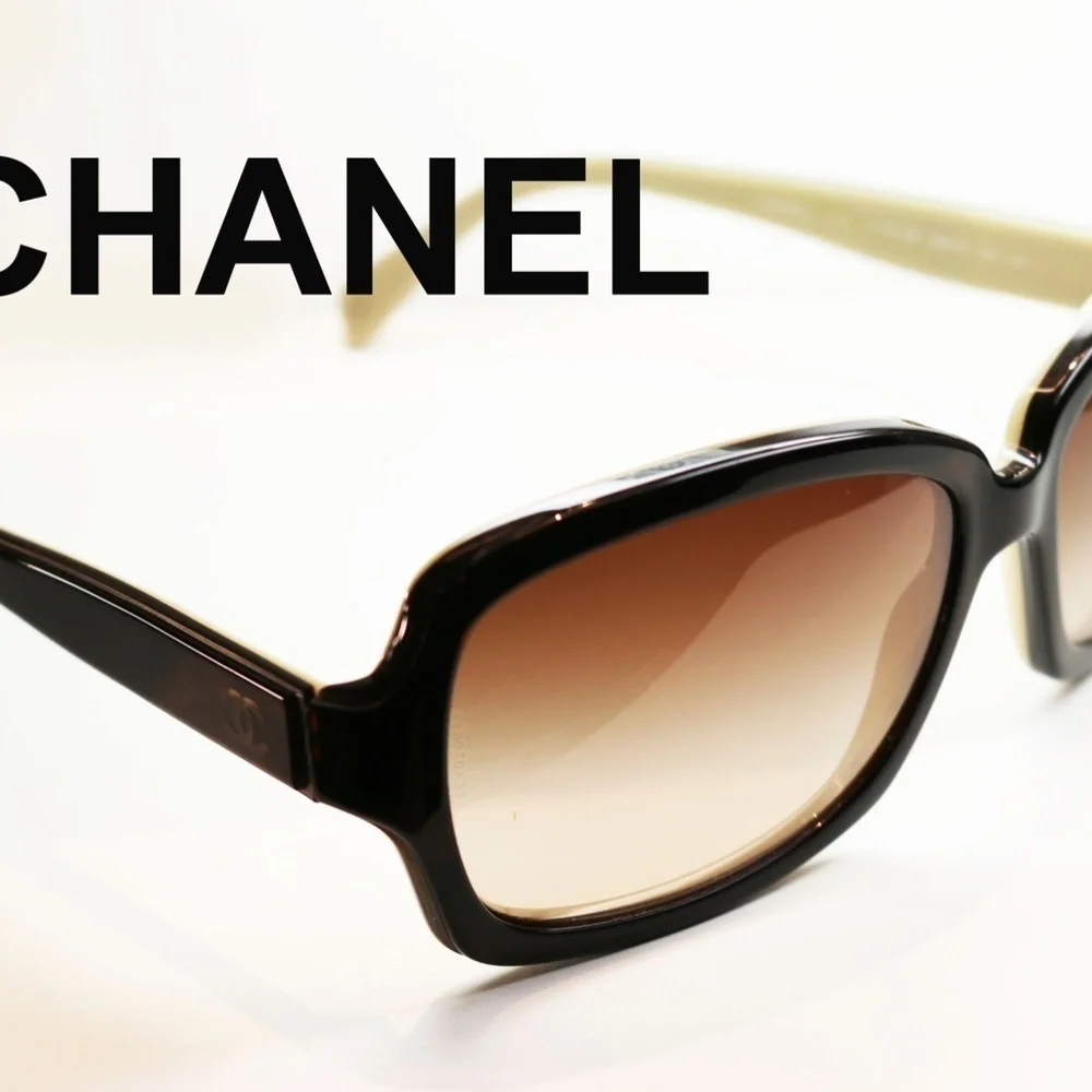 AUTHENTIC CHANEL CC LOGO TORTOISE SHELL SUNGLASSES